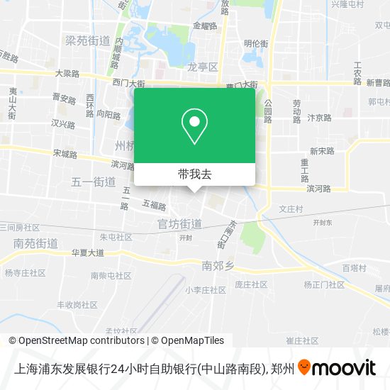 上海浦东发展银行24小时自助银行(中山路南段)地图