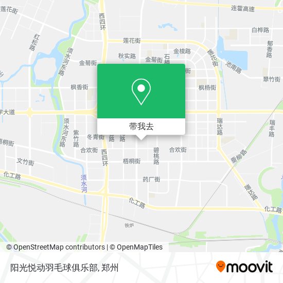 阳光悦动羽毛球俱乐部地图