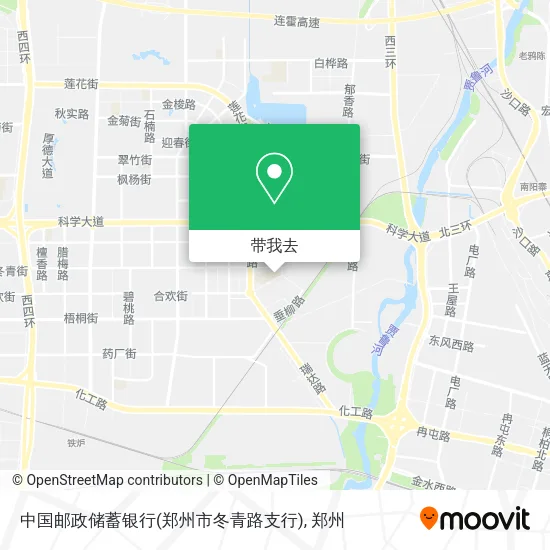 中国邮政储蓄银行(郑州市冬青路支行)地图