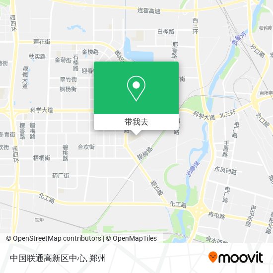 中国联通高新区中心地图