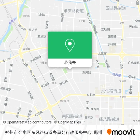郑州市金水区东风路街道办事处行政服务中心地图