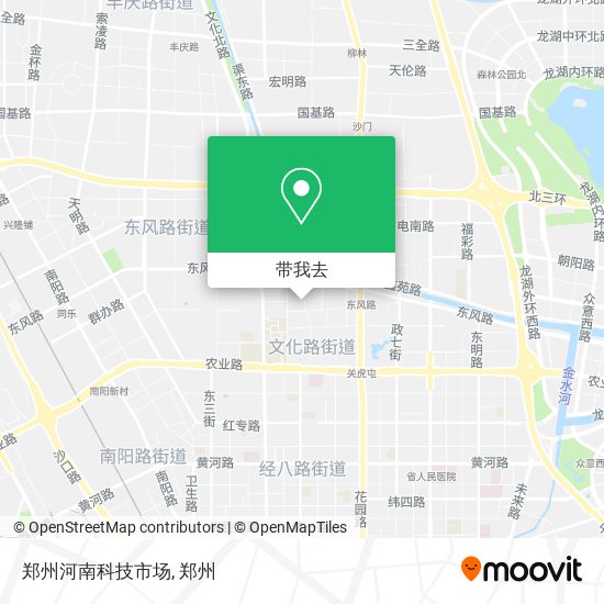 郑州河南科技市场地图