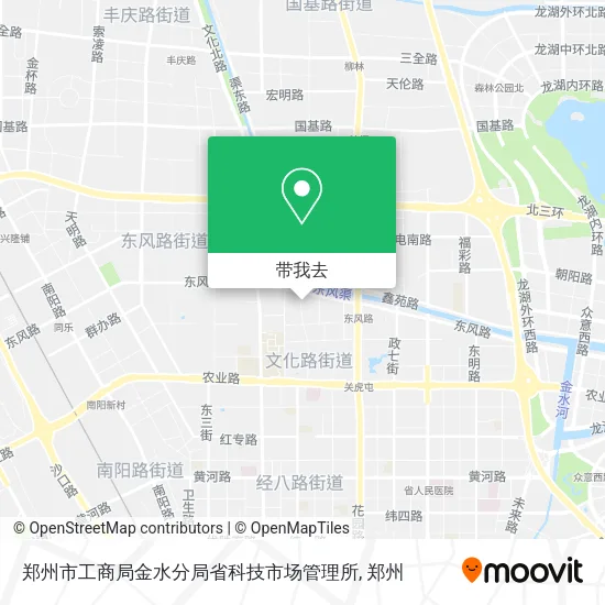 郑州市工商局金水分局省科技市场管理所地图