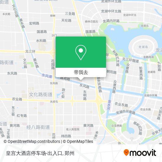 皇宫大酒店停车场-出入口地图