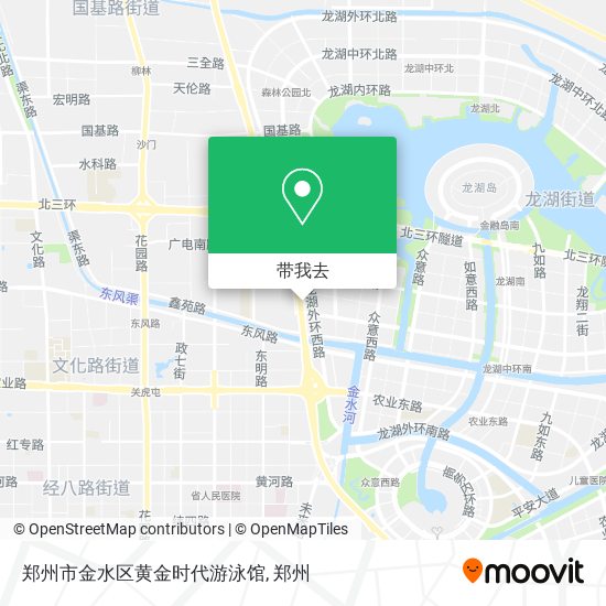 郑州市金水区黄金时代游泳馆地图