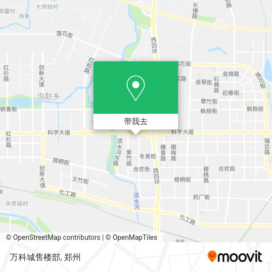 万科城售楼部地图