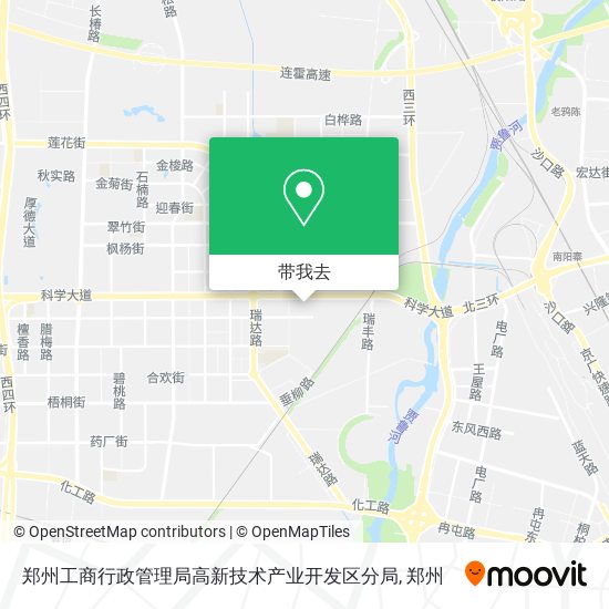 郑州工商行政管理局高新技术产业开发区分局地图