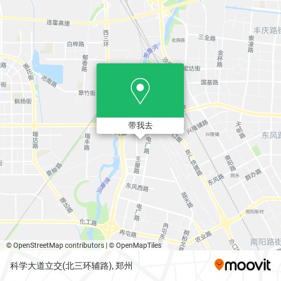 科学大道立交(北三环辅路)地图