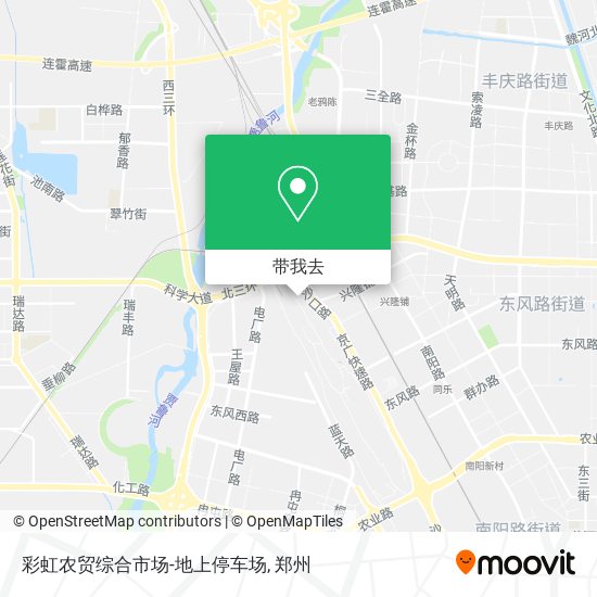 彩虹农贸综合市场-地上停车场地图