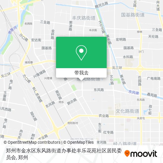 郑州市金水区东风路街道办事处丰乐花苑社区居民委员会地图