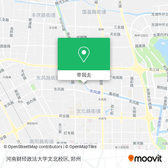 河南财经政法大学文北校区地图