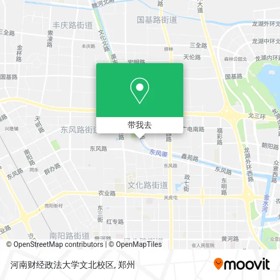 河南财经政法大学文北校区地图