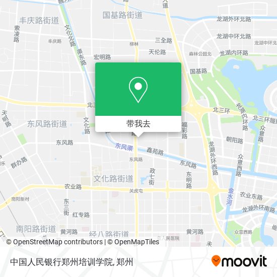 中国人民银行郑州培训学院地图
