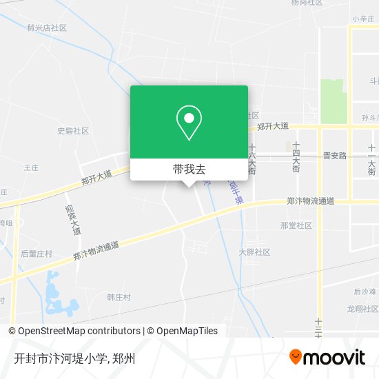 开封市汴河堤小学地图