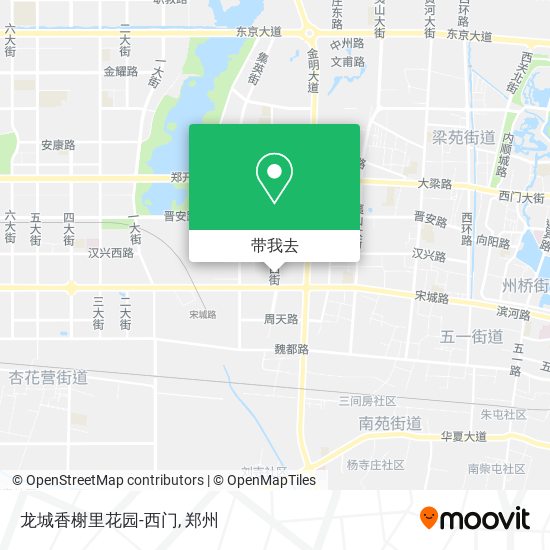龙城香榭里花园-西门地图