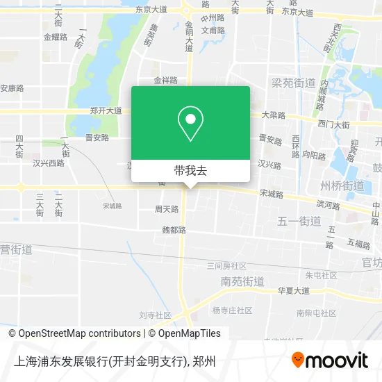 上海浦东发展银行(开封金明支行)地图