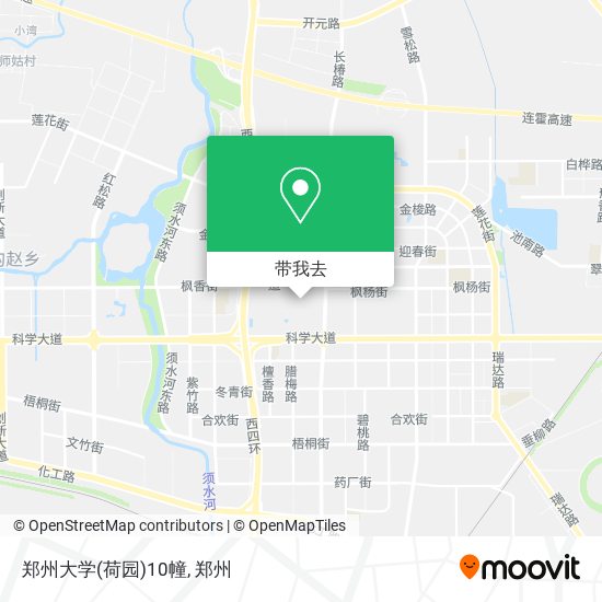 郑州大学(荷园)10幢地图