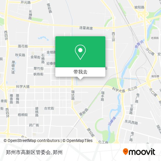 郑州市高新区管委会地图