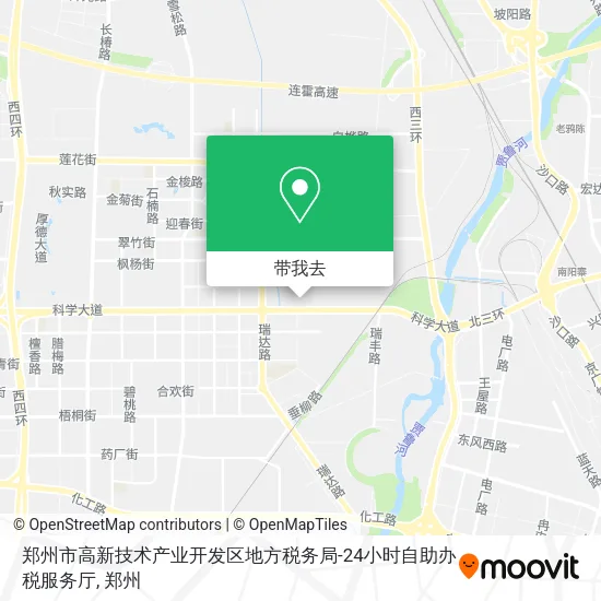 郑州市高新技术产业开发区地方税务局-24小时自助办税服务厅地图