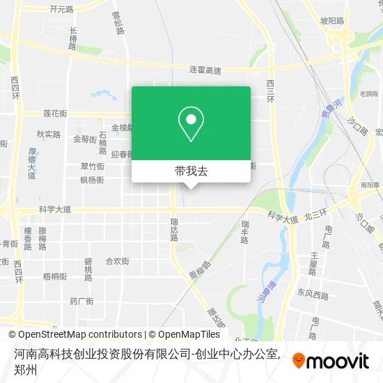 河南高科技创业投资股份有限公司-创业中心办公室地图