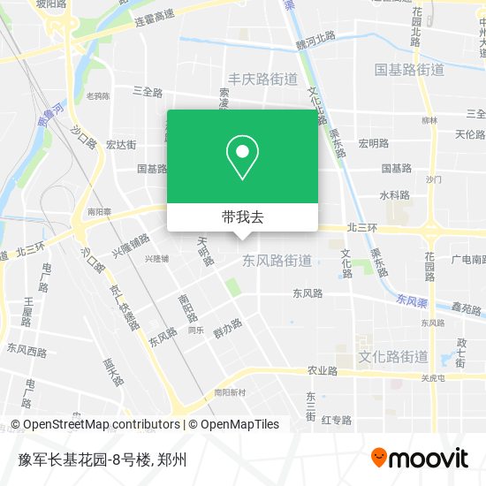 豫军长基花园-8号楼地图