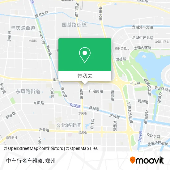 中车行名车维修地图