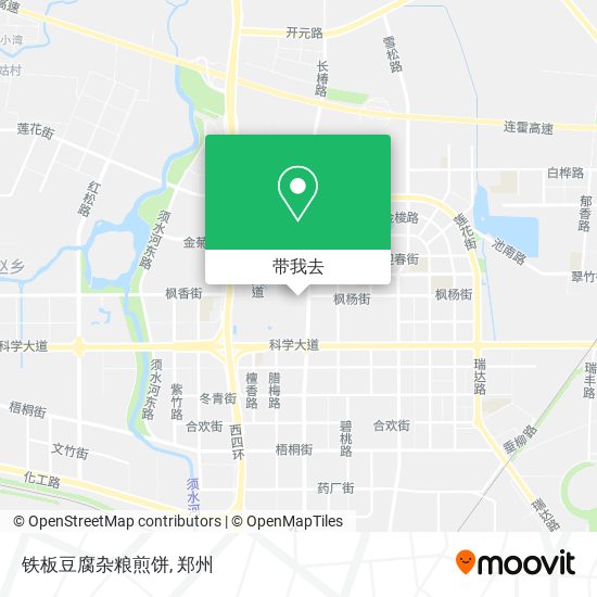 铁板豆腐杂粮煎饼地图