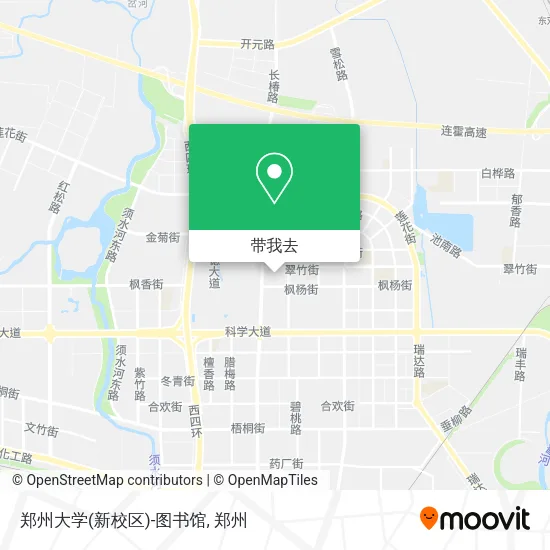 郑州大学(新校区)-图书馆地图