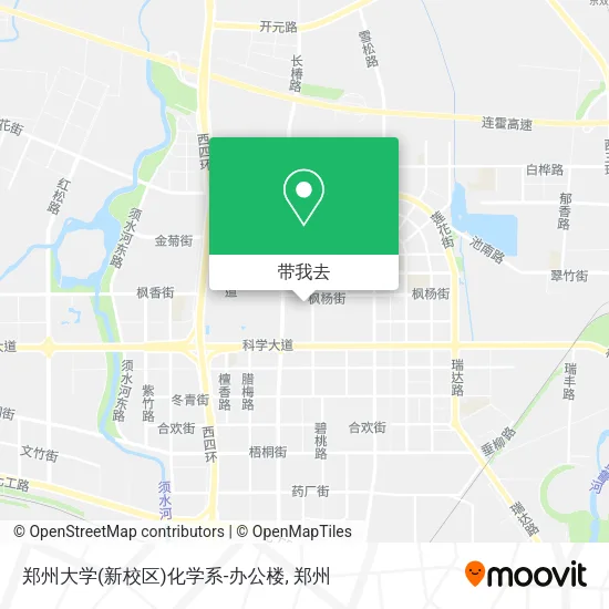郑州大学(新校区)化学系-办公楼地图