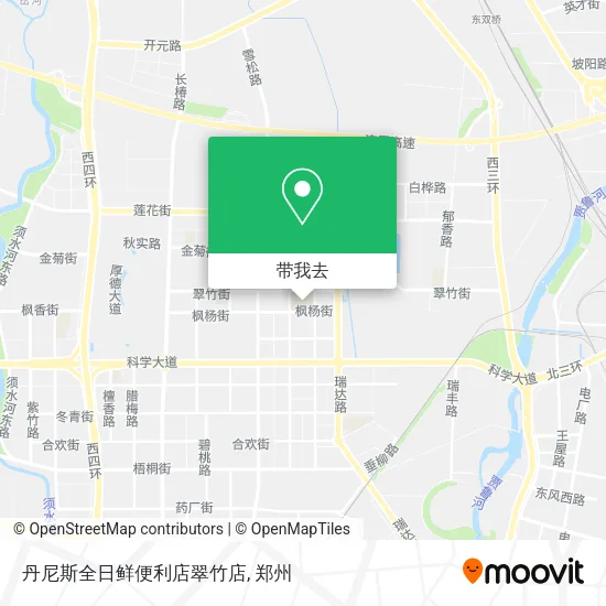 丹尼斯全日鲜便利店翠竹店地图