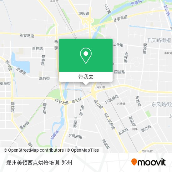 郑州美顿西点烘焙培训地图