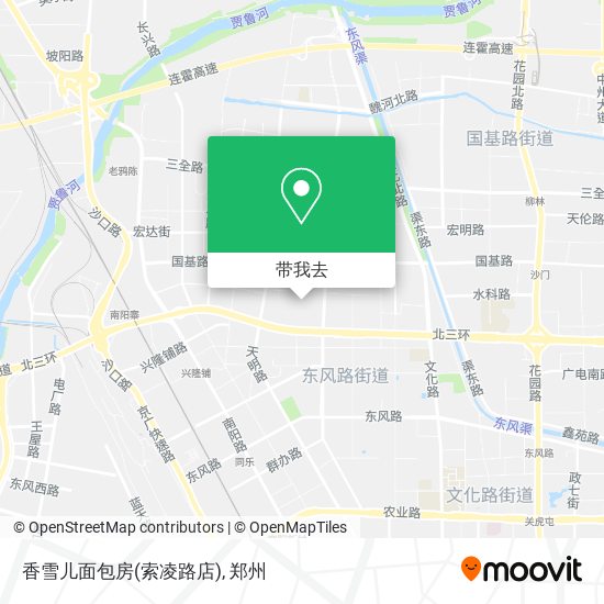香雪儿面包房(索凌路店)地图