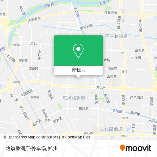 烙馍香酒店-停车场地图