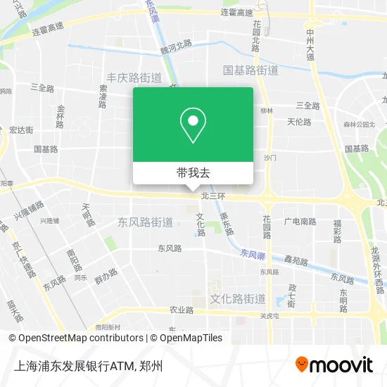 上海浦东发展银行ATM地图
