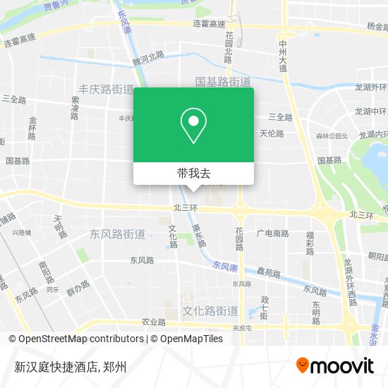 新汉庭快捷酒店地图