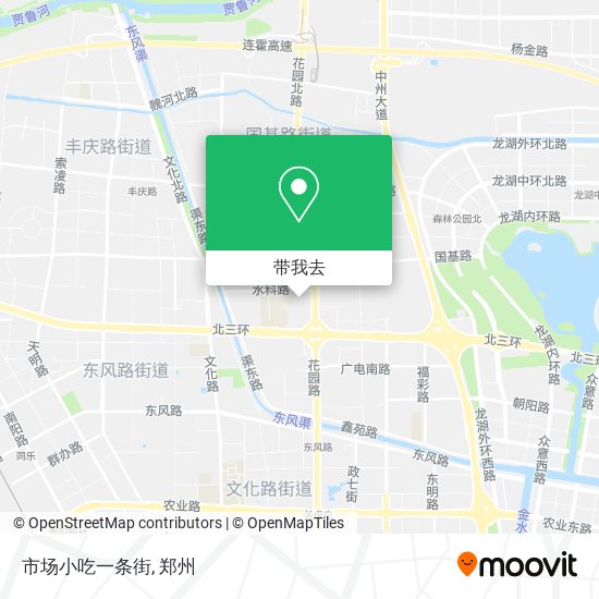 市场小吃一条街地图