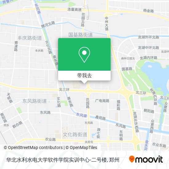 华北水利水电大学软件学院实训中心-二号楼地图