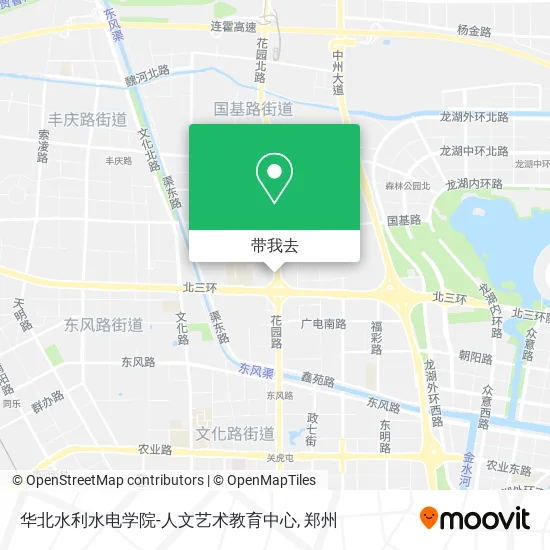 华北水利水电学院-人文艺术教育中心地图
