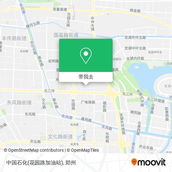 中国石化(花园路加油站)地图