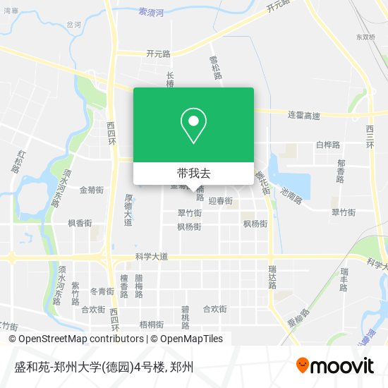 盛和苑-郑州大学(德园)4号楼地图