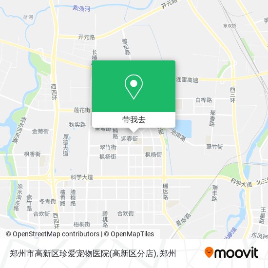 郑州市高新区珍爱宠物医院(高新区分店)地图