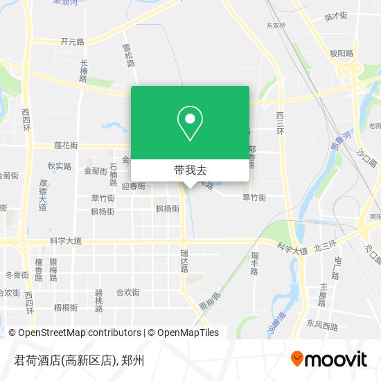 君荷酒店(高新区店)地图