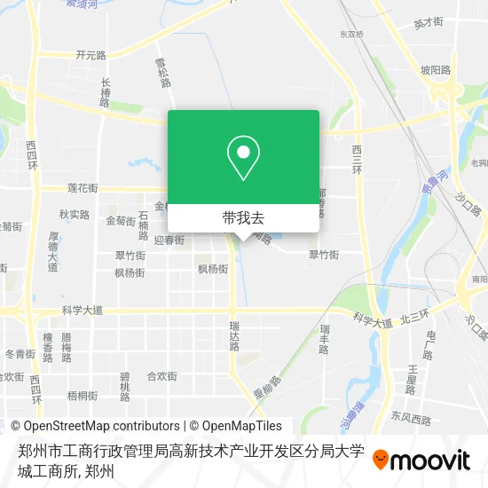 郑州市工商行政管理局高新技术产业开发区分局大学城工商所地图