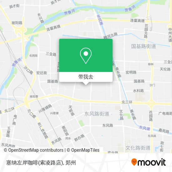 塞纳左岸咖啡(索凌路店)地图