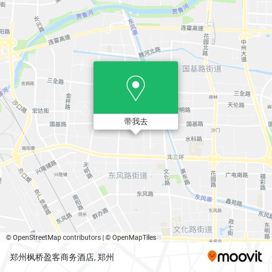 郑州枫桥盈客商务酒店地图