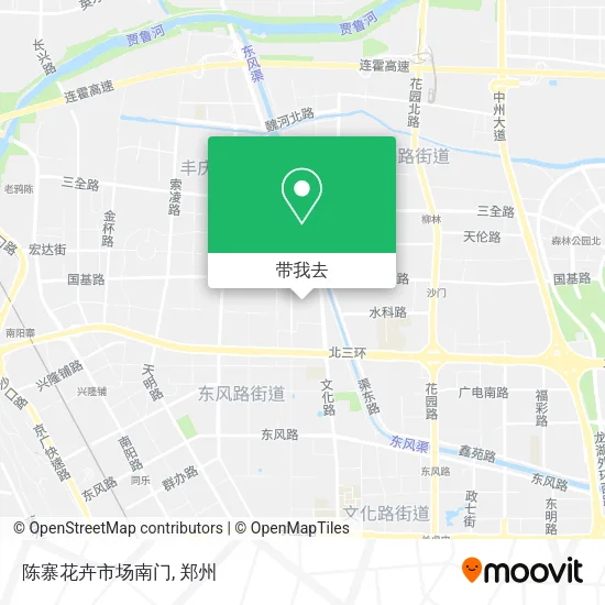 陈寨花卉市场南门地图