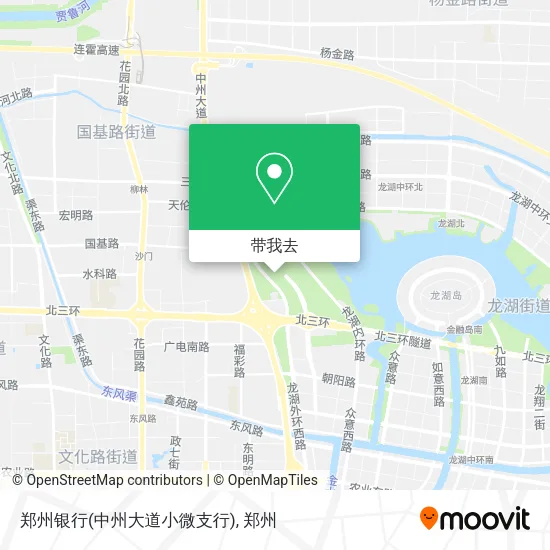 郑州银行(中州大道小微支行)地图