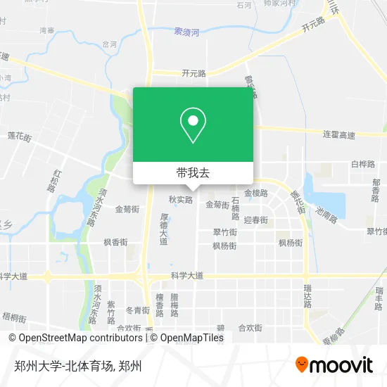郑州大学-北体育场地图