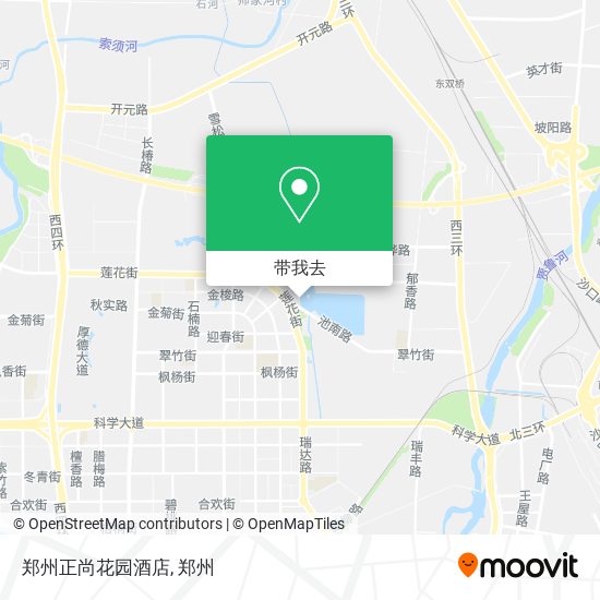 郑州正尚花园酒店地图