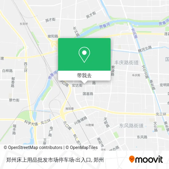郑州床上用品批发市场停车场-出入口地图